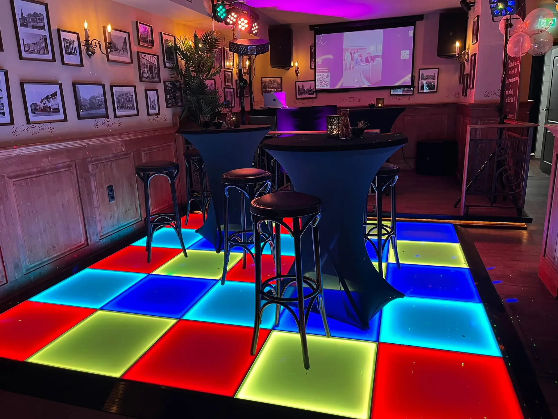 Illuminated dance floor